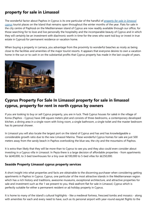 property for sale in cyprus ayia napa - Best way to Invest in Cyprus Properties