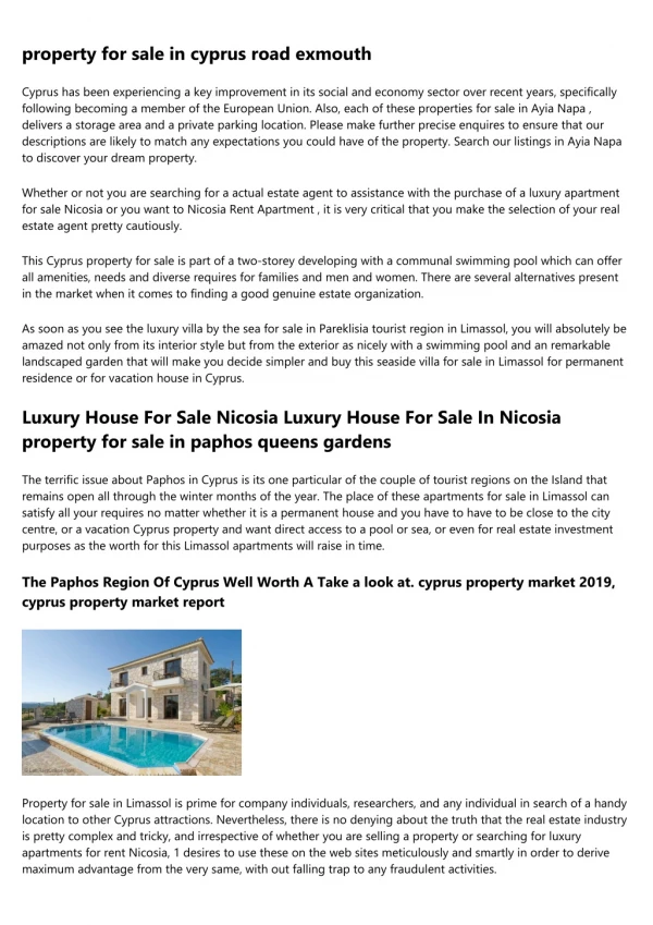 property in cyprus limassol - Prestigious Cyprus Properties
