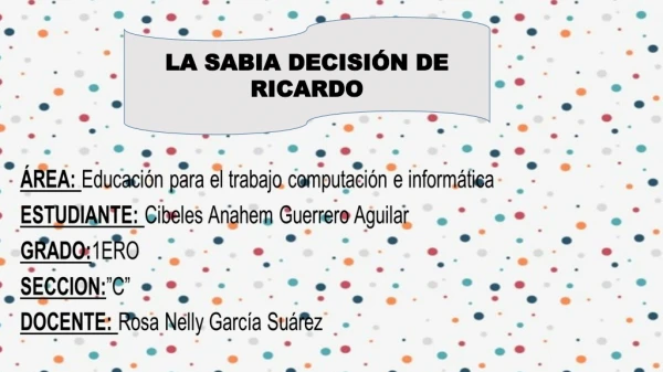 La Sabia Decisión De Ricardo