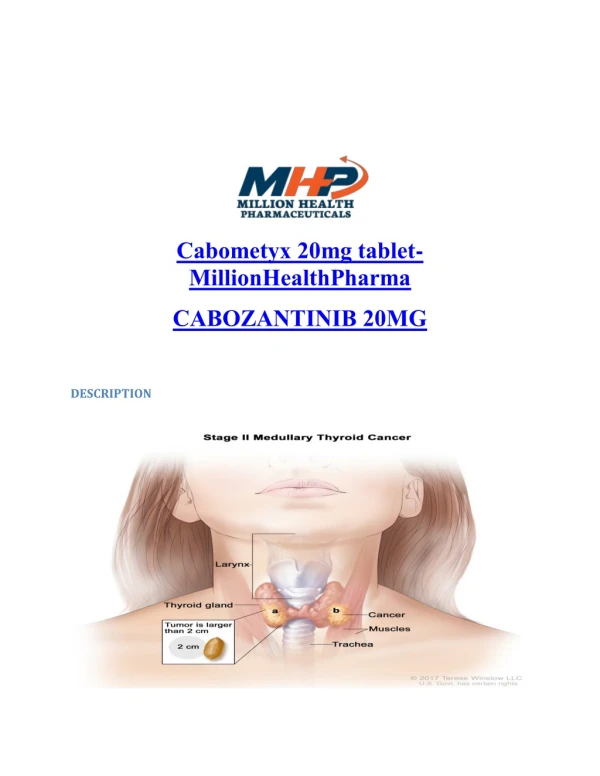 Cabometyx 20mg Tablets | Cabozantinib | MHP