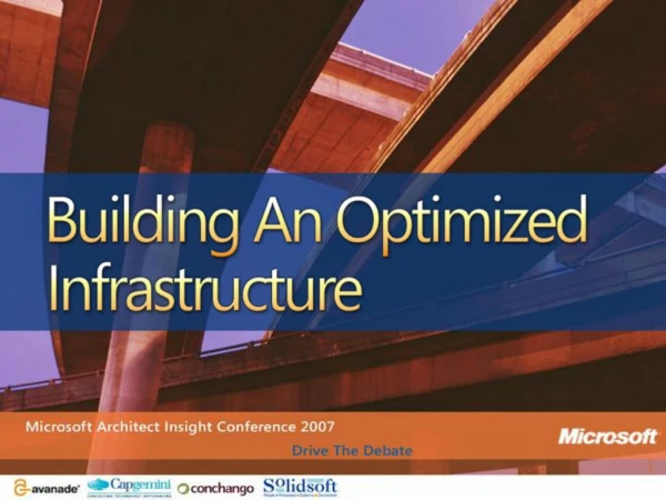 Building an Optimized Infrastructure