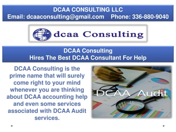 DCAA Consulting Hires The Best DCAA Consultant For Help