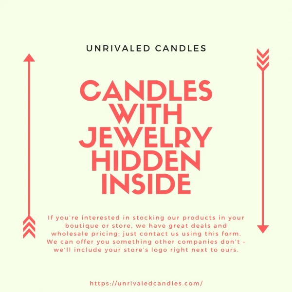 Candles with Jewelry Hidden Inside