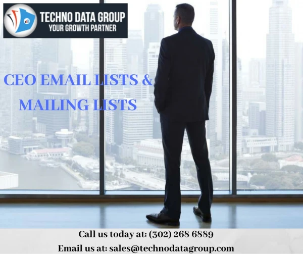 CEO Email Lists & Mailing Lists | Chief Executive Officer Email List in USA