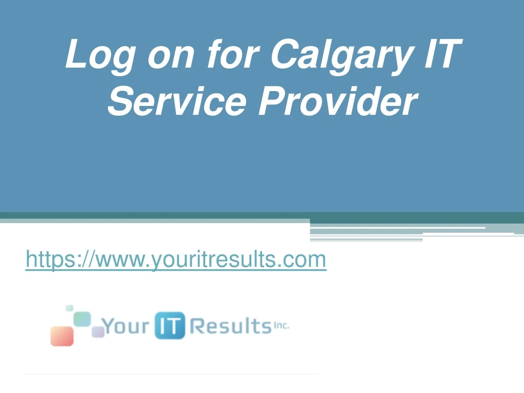 log on for calgary it service provider