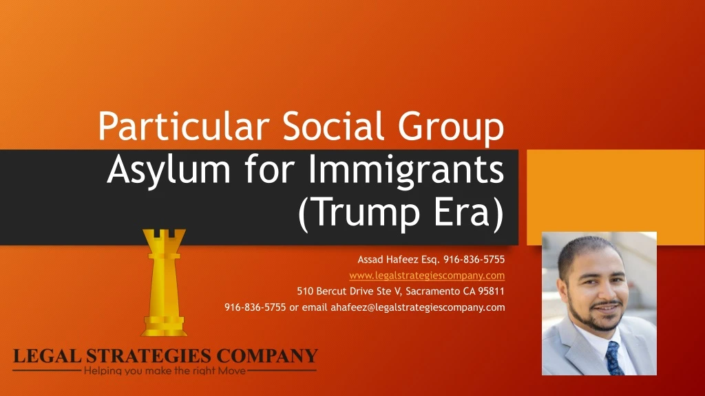 particular social group asylum for immigrants trump era