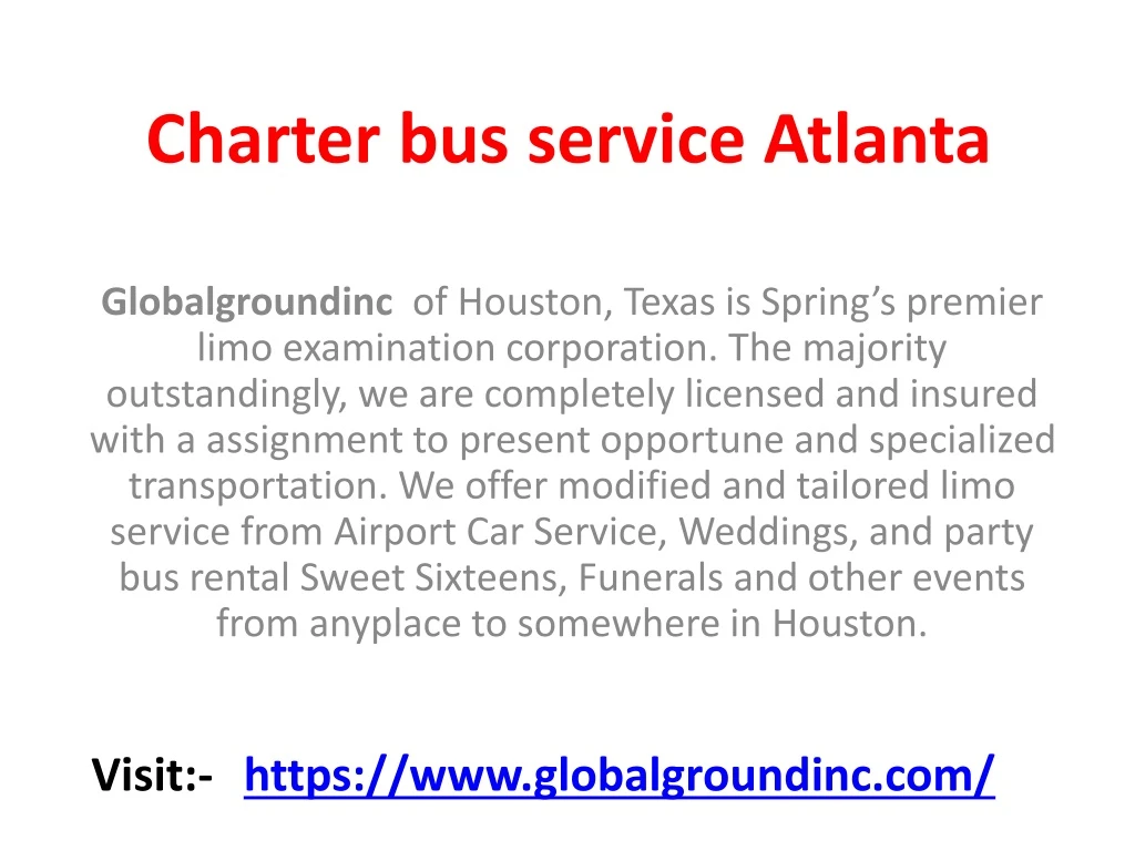 charter bus service atlanta