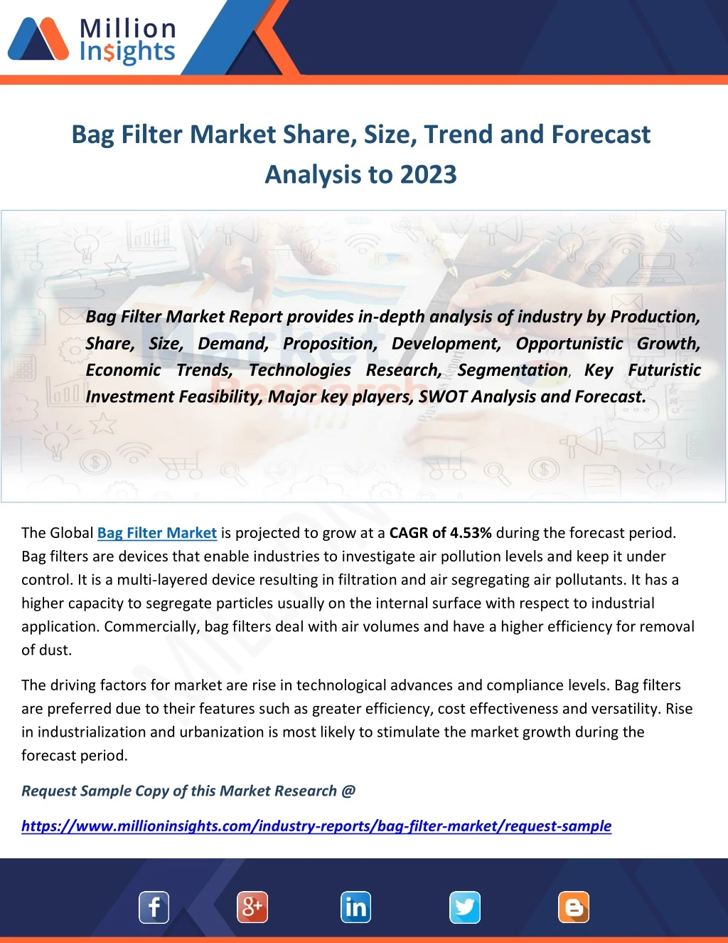 bag filter market share size trend and forecast