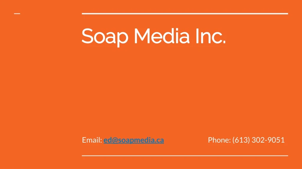 soap media inc