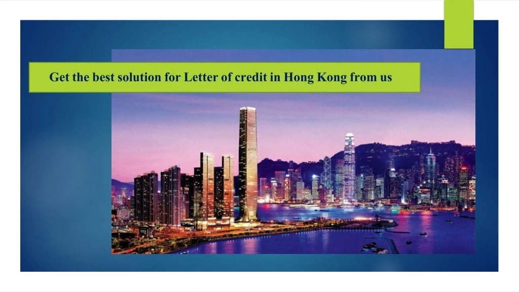 get the best solution for letter of credit