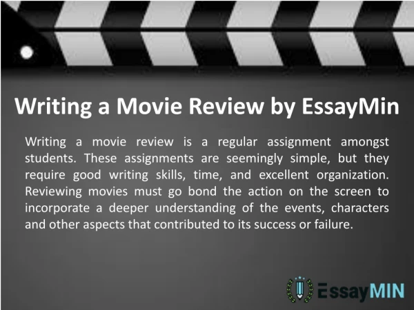 Get help from professional movie review writing service of EssayMin