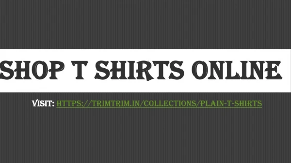 shop t shirts online
