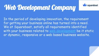 Web Development/ App Development - slide 1