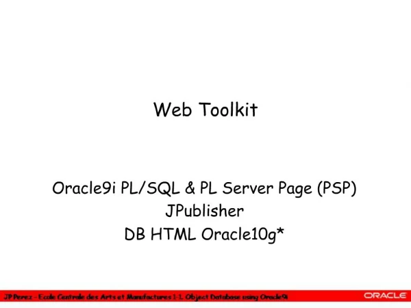 Web Toolkit