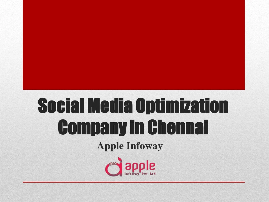 social media optimization company in chennai
