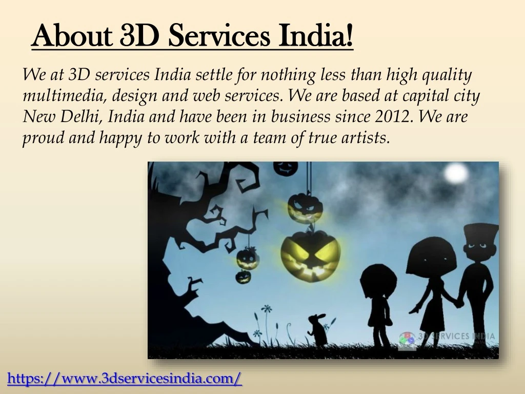 about 3d services india