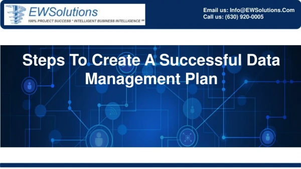 Steps To Create A Successful Data Management Plan