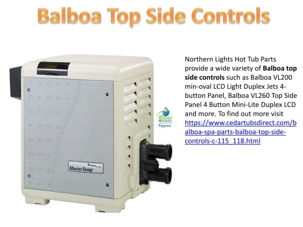 Balboa Top Side Controls