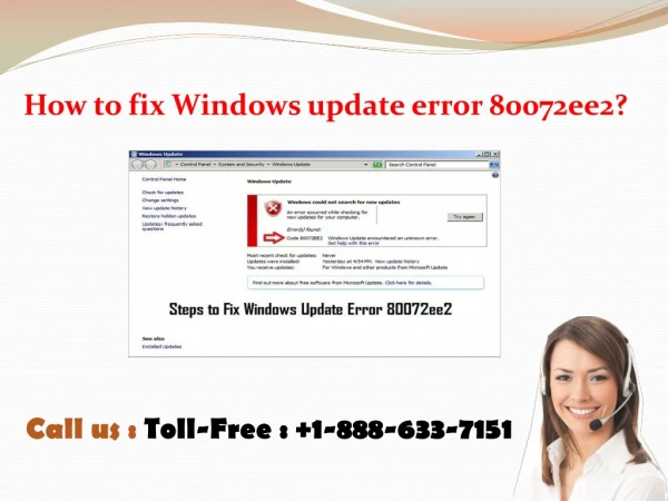 How to fix windows update error 80072ee2?