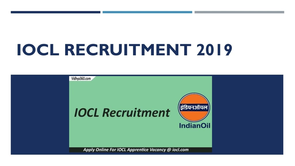 iocl recruitment 2019