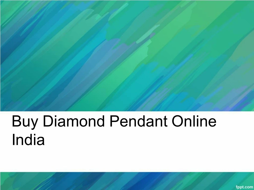buy diamond pendant online india