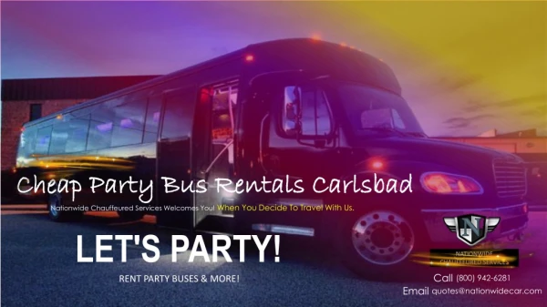 Party Bus Rental Carlsbad