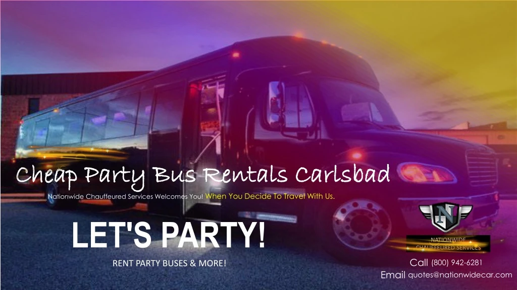cheap party bus rentals carlsbad cheap party