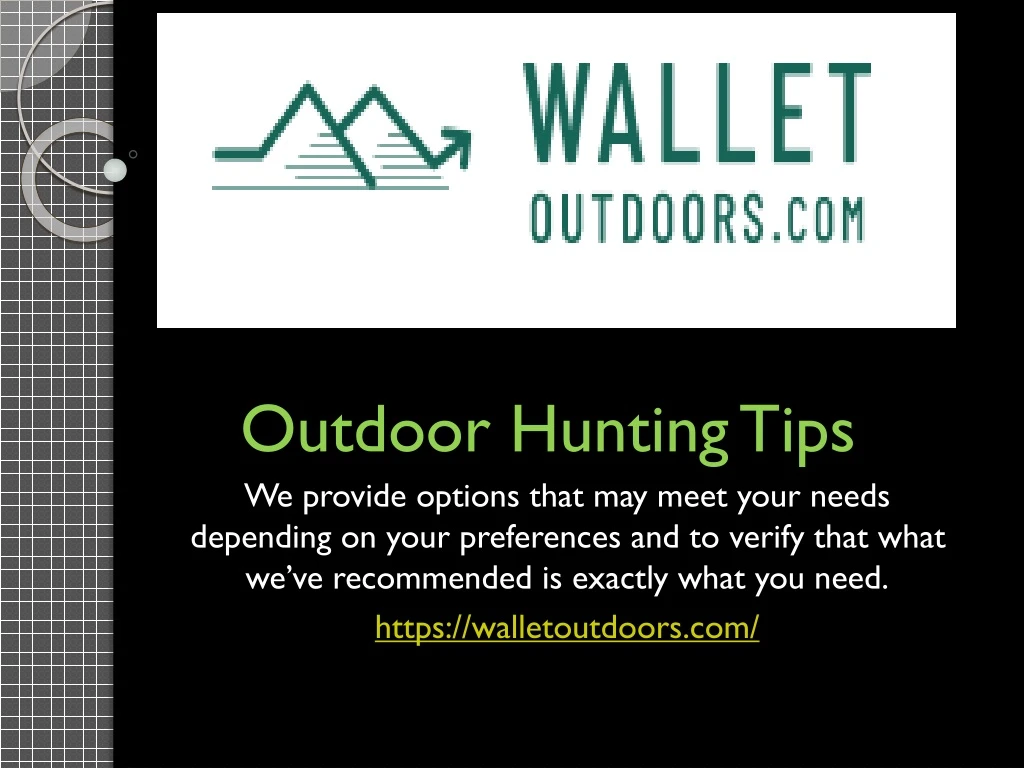 outdoor hunting tips