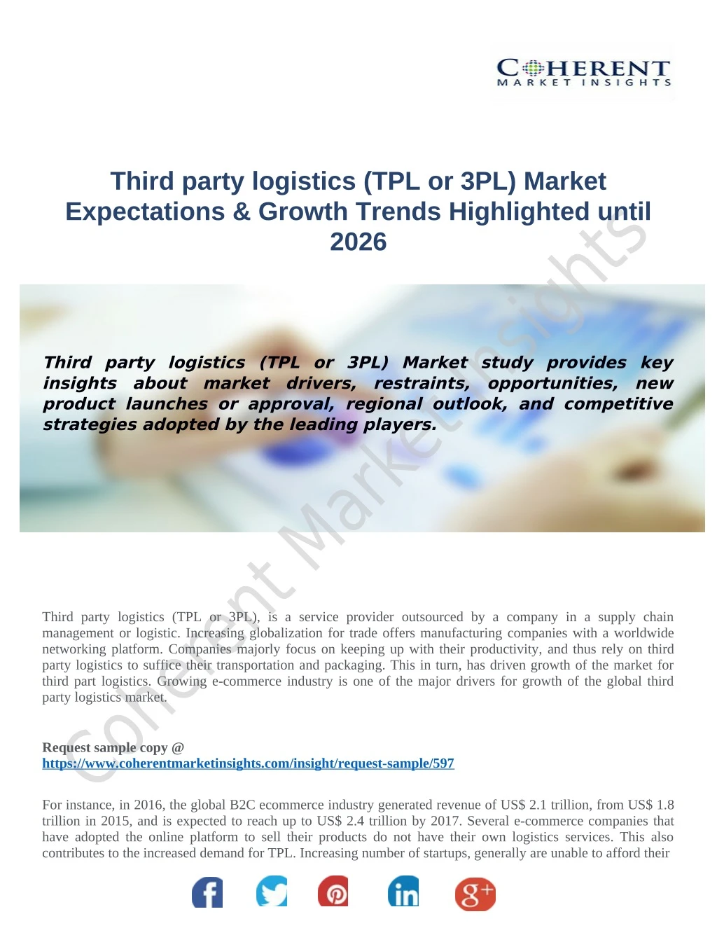 third party logistics tpl or 3pl market