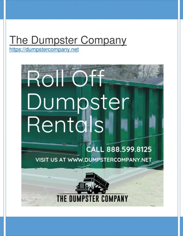 The Dumpster Company