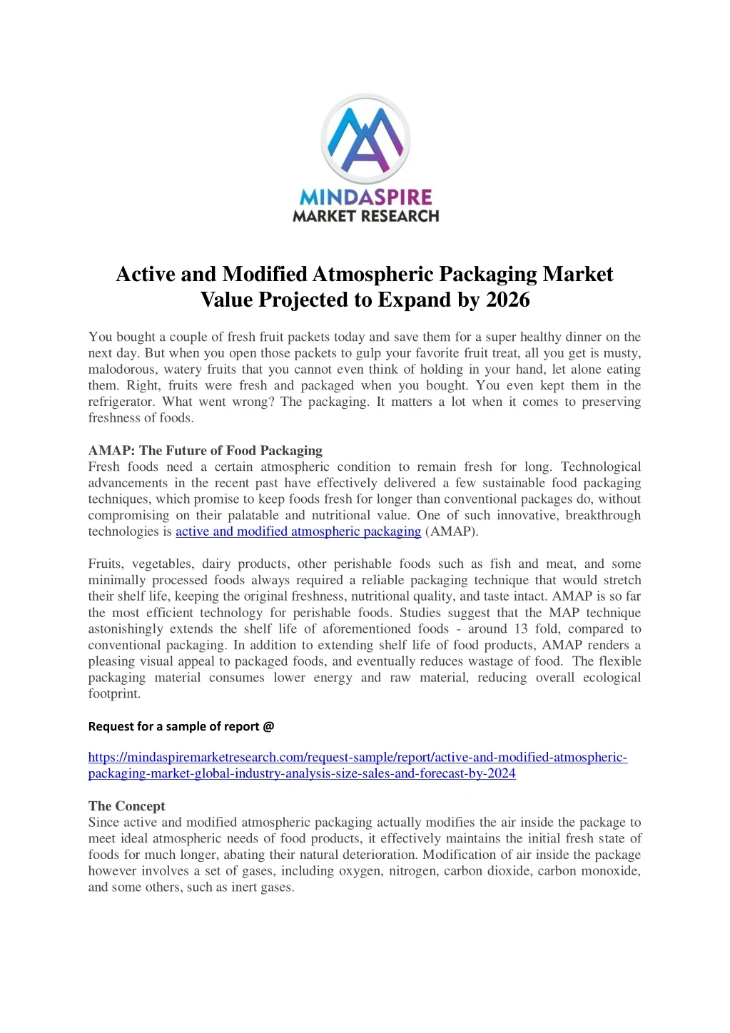active and modified atmospheric packaging market
