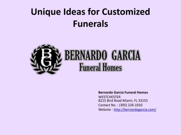 Funeral Home Miami – Get Unique Ideas for Funeral