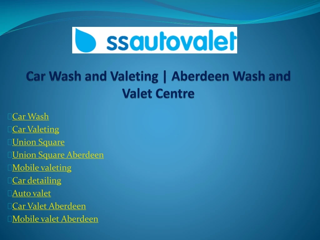 car wash and valeting aberdeen wash and valet centre