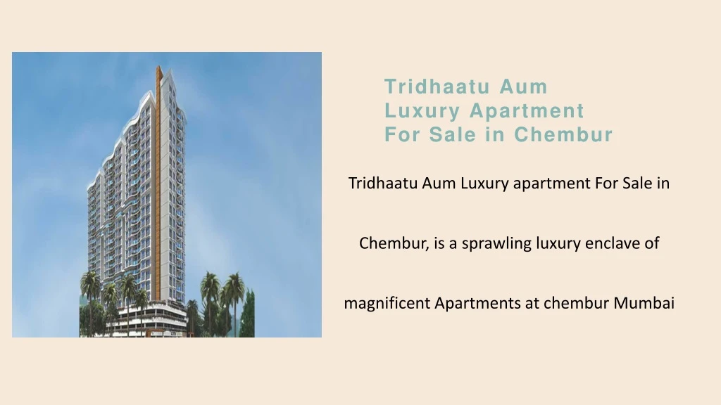 tridhaatu aum luxury apartment for sale in chembur
