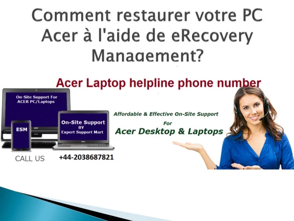 Numero service client Acer