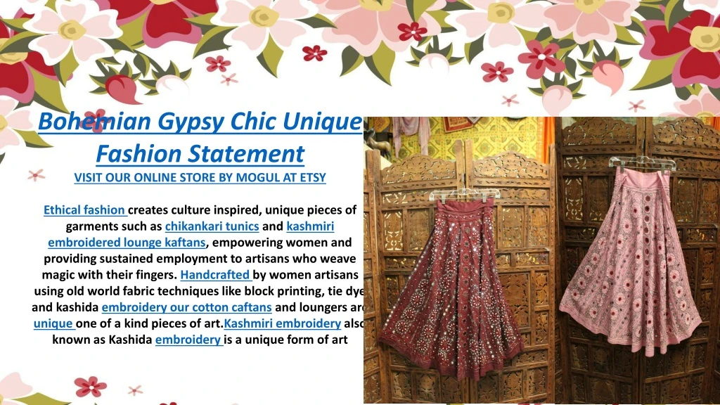 bohemian gypsy chic unique fashion statement