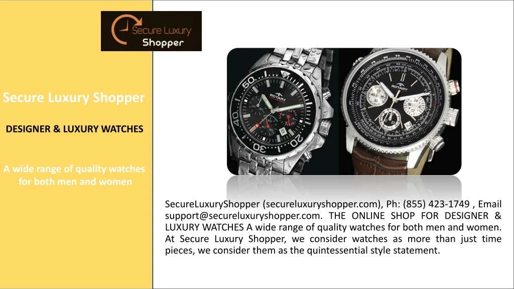 secure luxury shopper