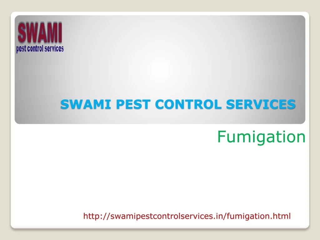 swami pest control services