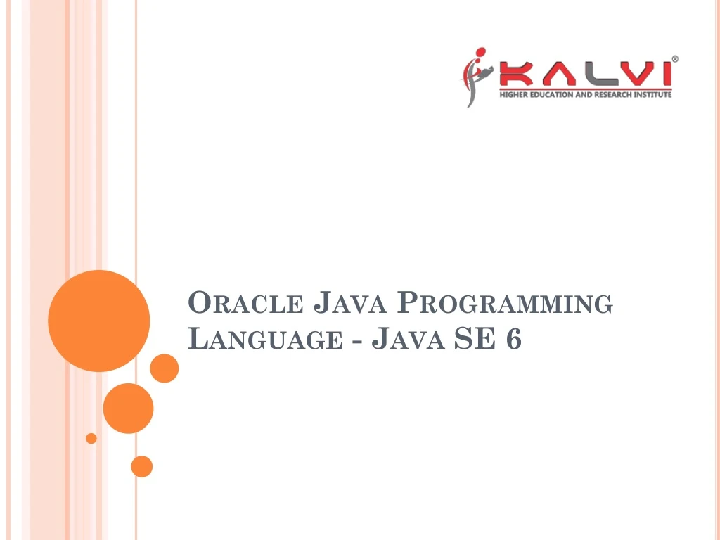 oracle java programming language java se 6