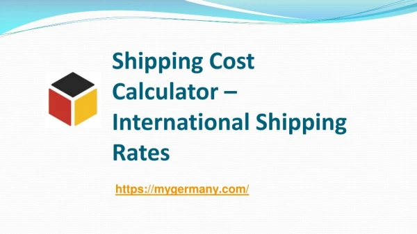 Shipping Cost Calculator – International Shipping Rates