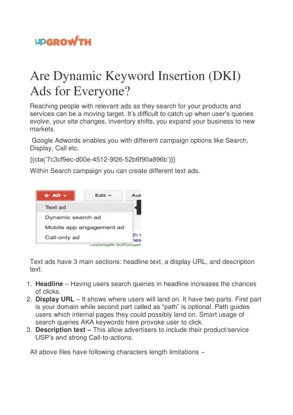 Are Dynamic Keyword Insertion (DKI) Ads for Everyone?