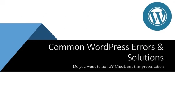 Common Word Press Errors Solutions Part 1