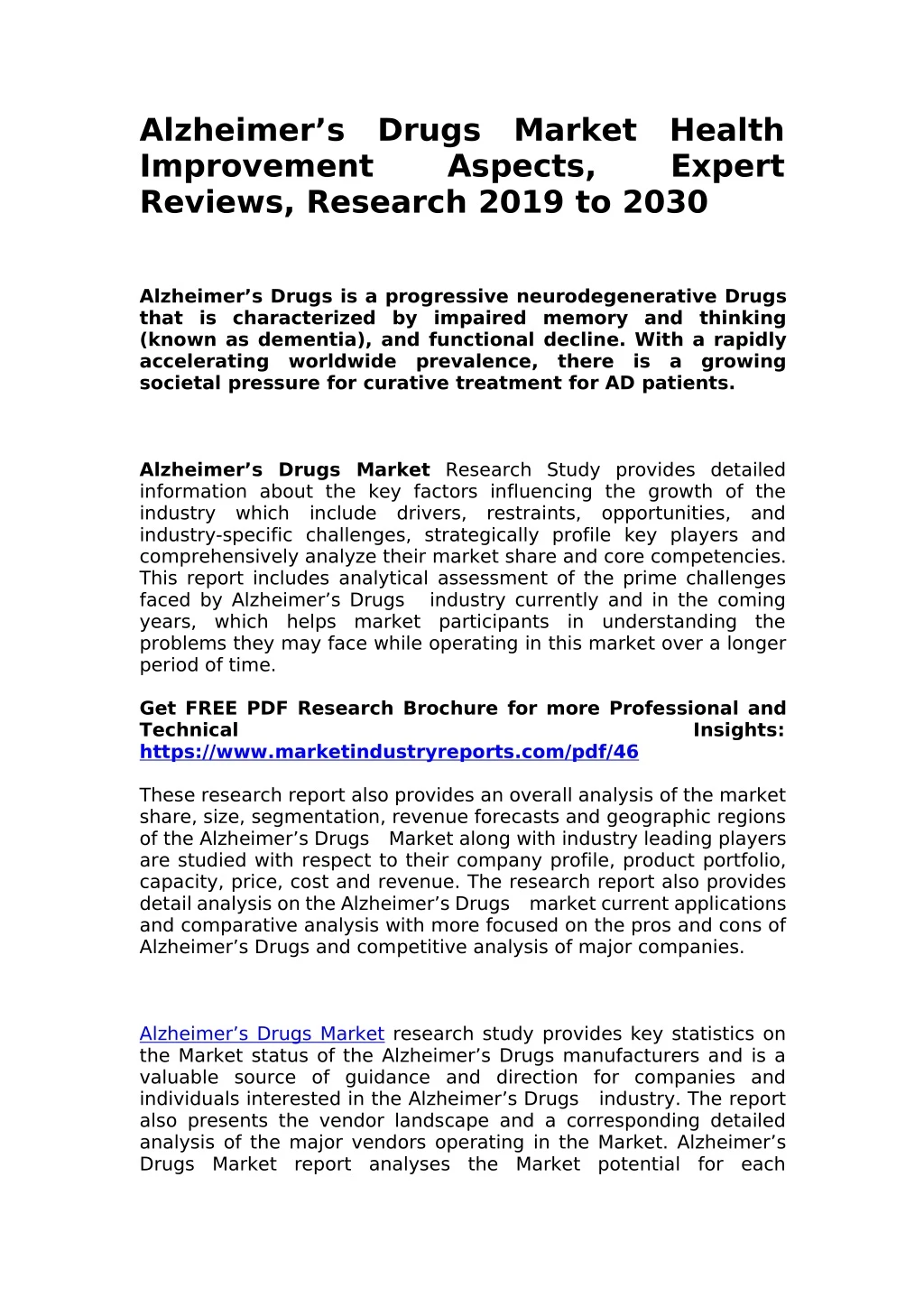 alzheimer s improvement reviews research 2019