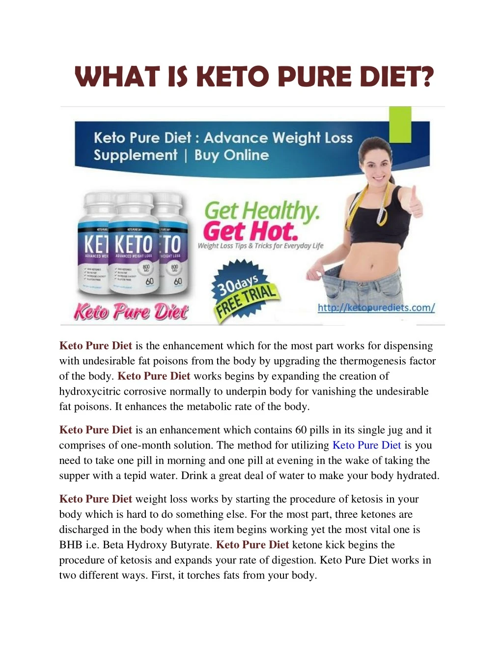 what is keto pure diet