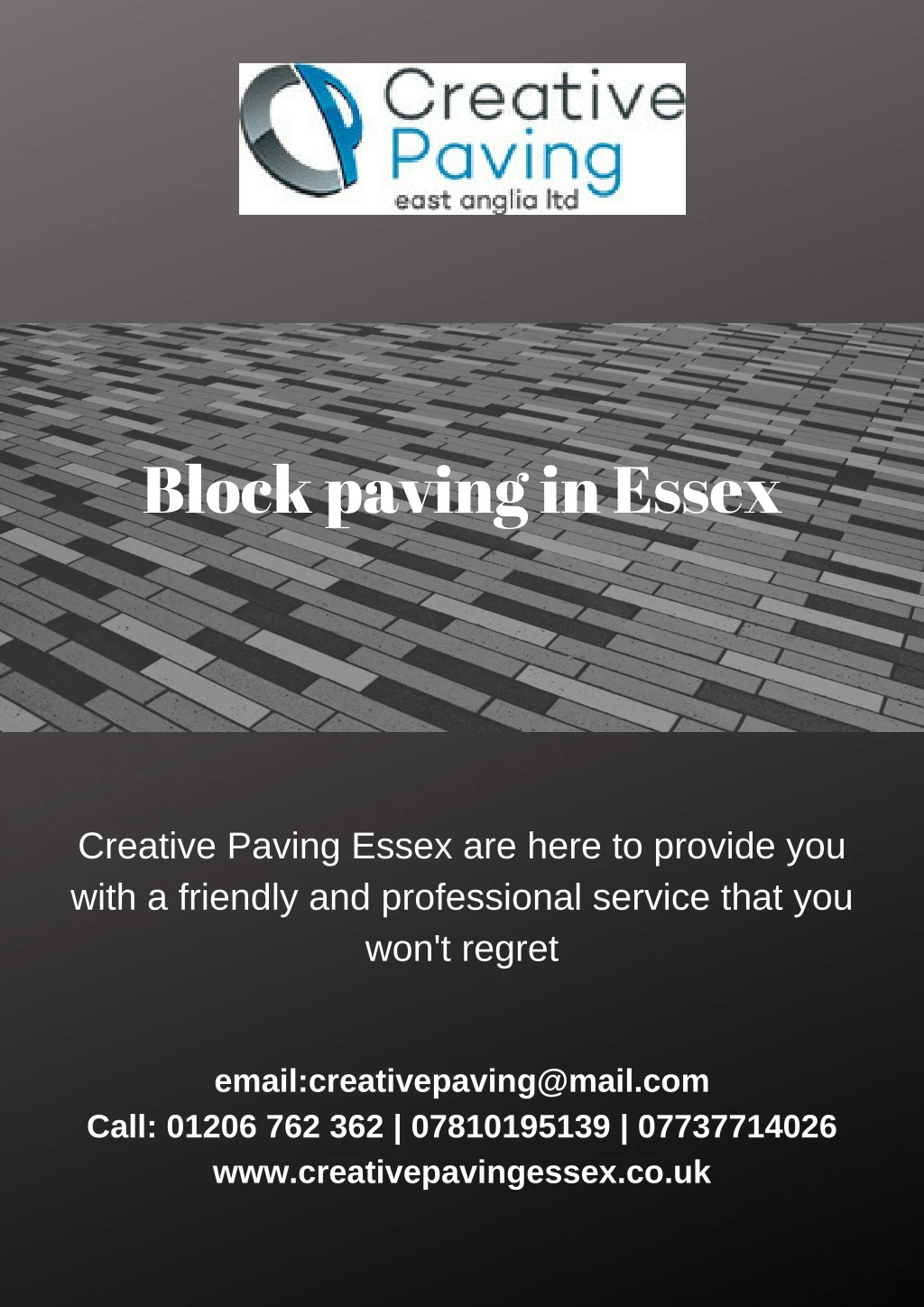 block paving in essex