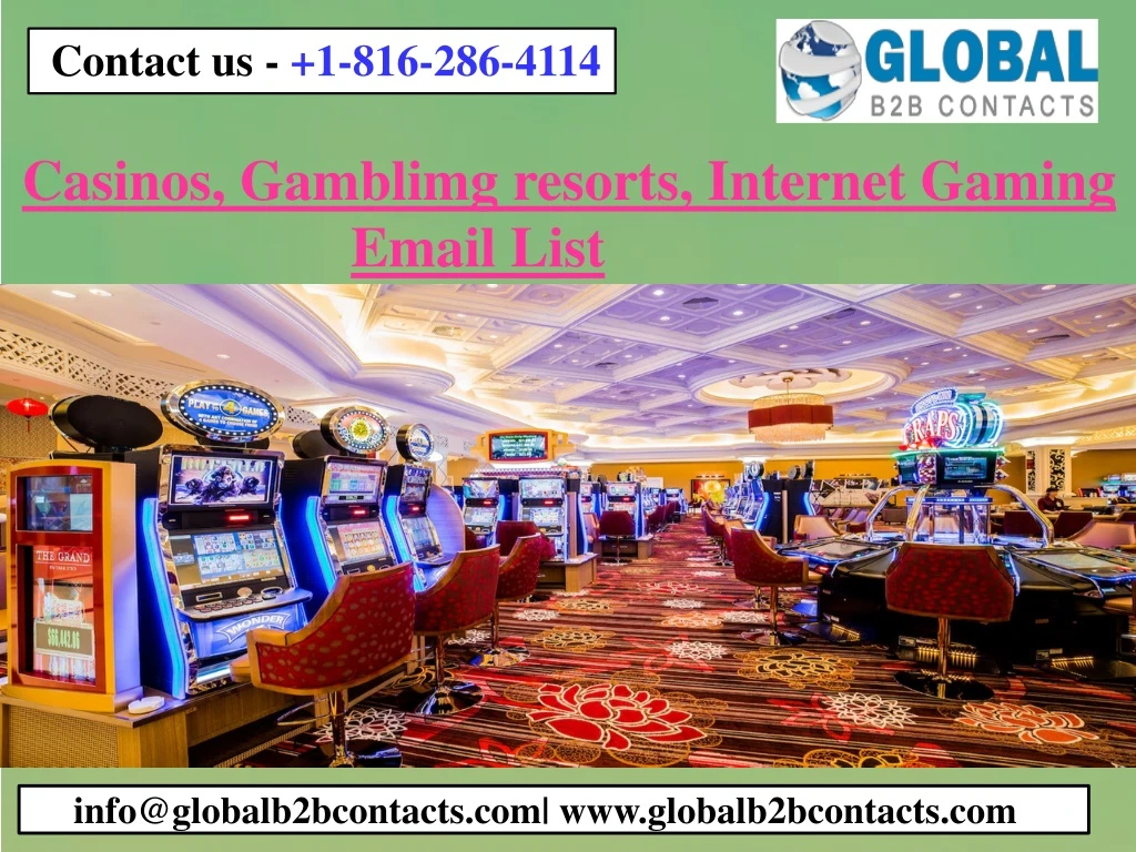 casinos gamblimg resorts internet gaming email list