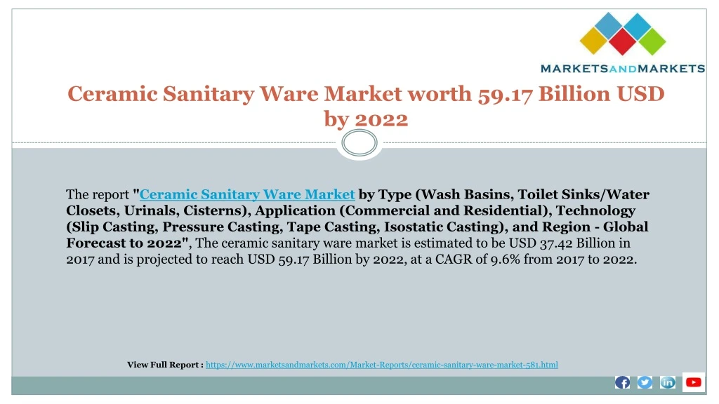 ceramic sanitary ware market worth 59 17 billion usd by 2022