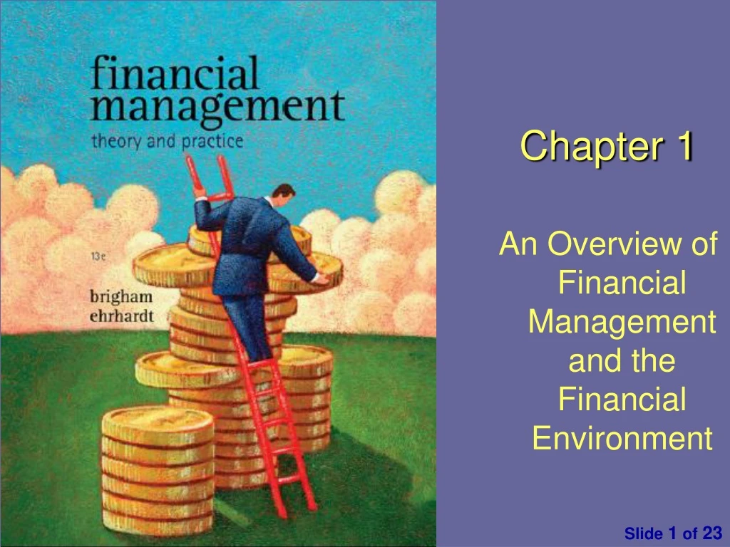 chapter 1 an overview of financial management