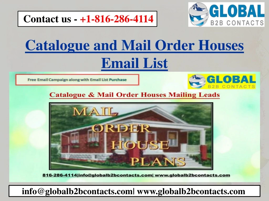 catalogue and mail order houses email list