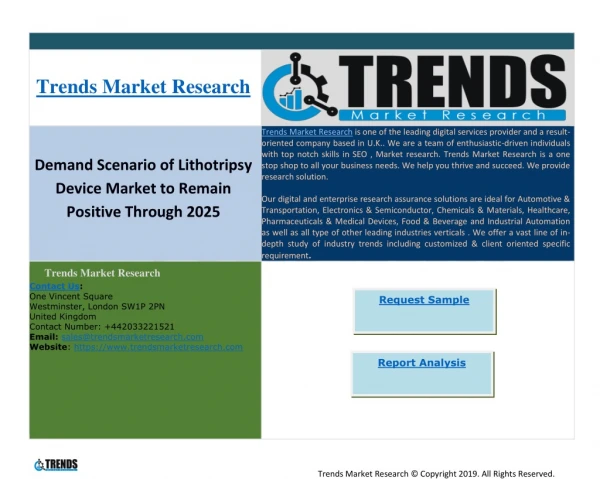 Demand Scenario of Lithotripsy Device Market